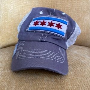 Chicago Flag 35 55 trucker hat